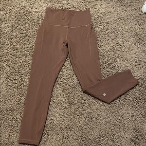 Brown High-Waisted Lulu Leggings 25” 🤎🧸